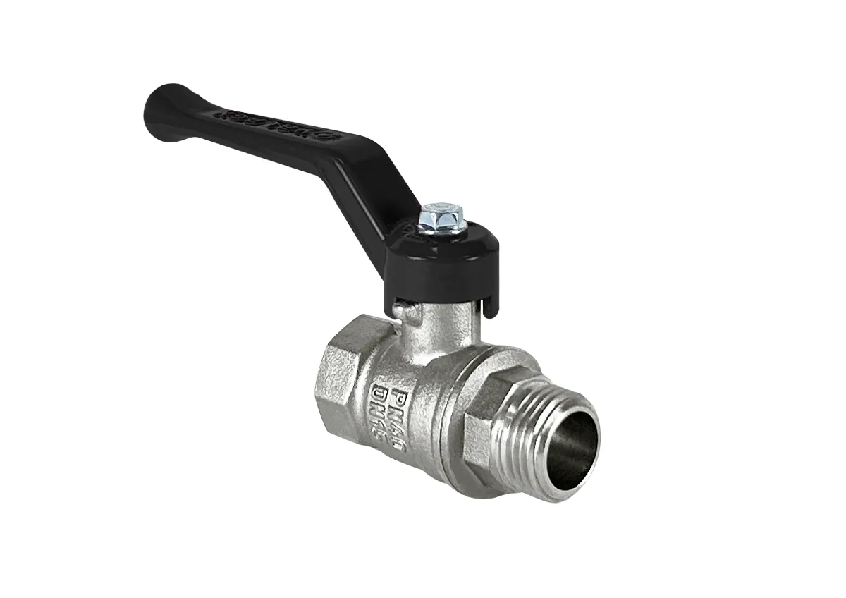 Кран шаровой Ду 40 ВН.-НАР. ручка латунь никель Valfex DeltaPro VF.215.NR1.112.DP